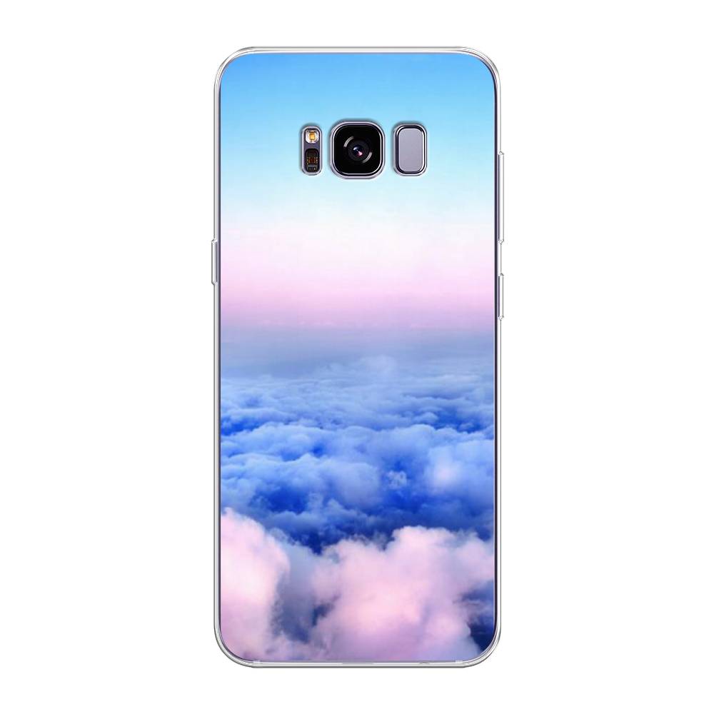 

Чехол Awog на Samsung Galaxy S8 + "Облака", Голубой;розовый, 24850-4