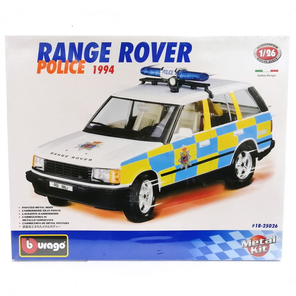 

Сборная модель автомобиля Range Rover Police 1994 1:26
