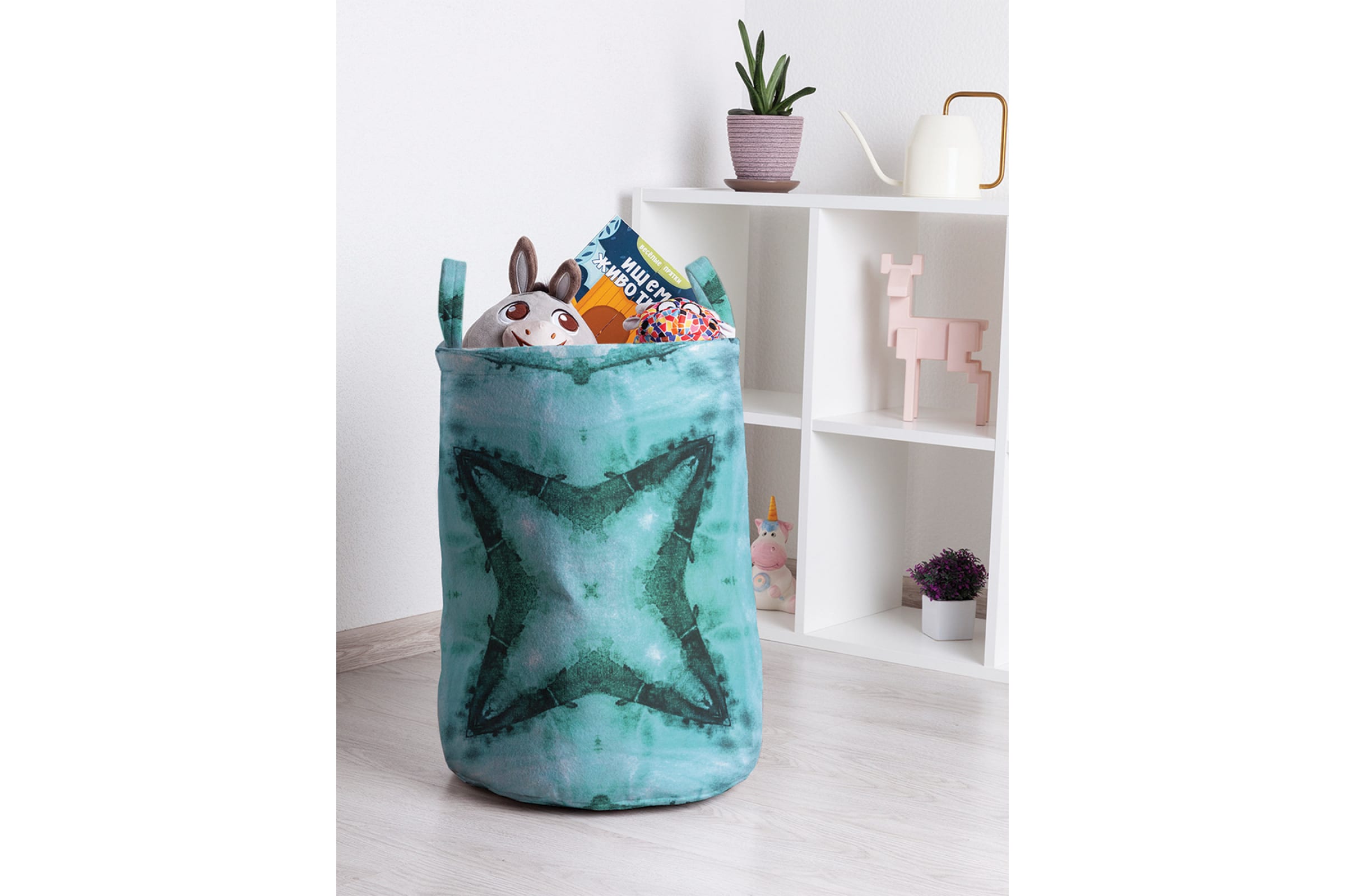 

Корзина для игрушек JoyArty 35x50 см toba_20326_M, Голубой