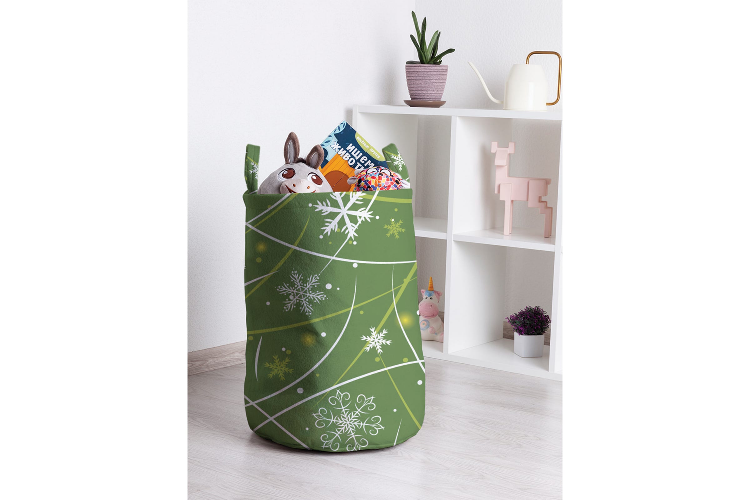 

Корзина для игрушек JoyArty 35x50 см toba_373160_M, Зеленый