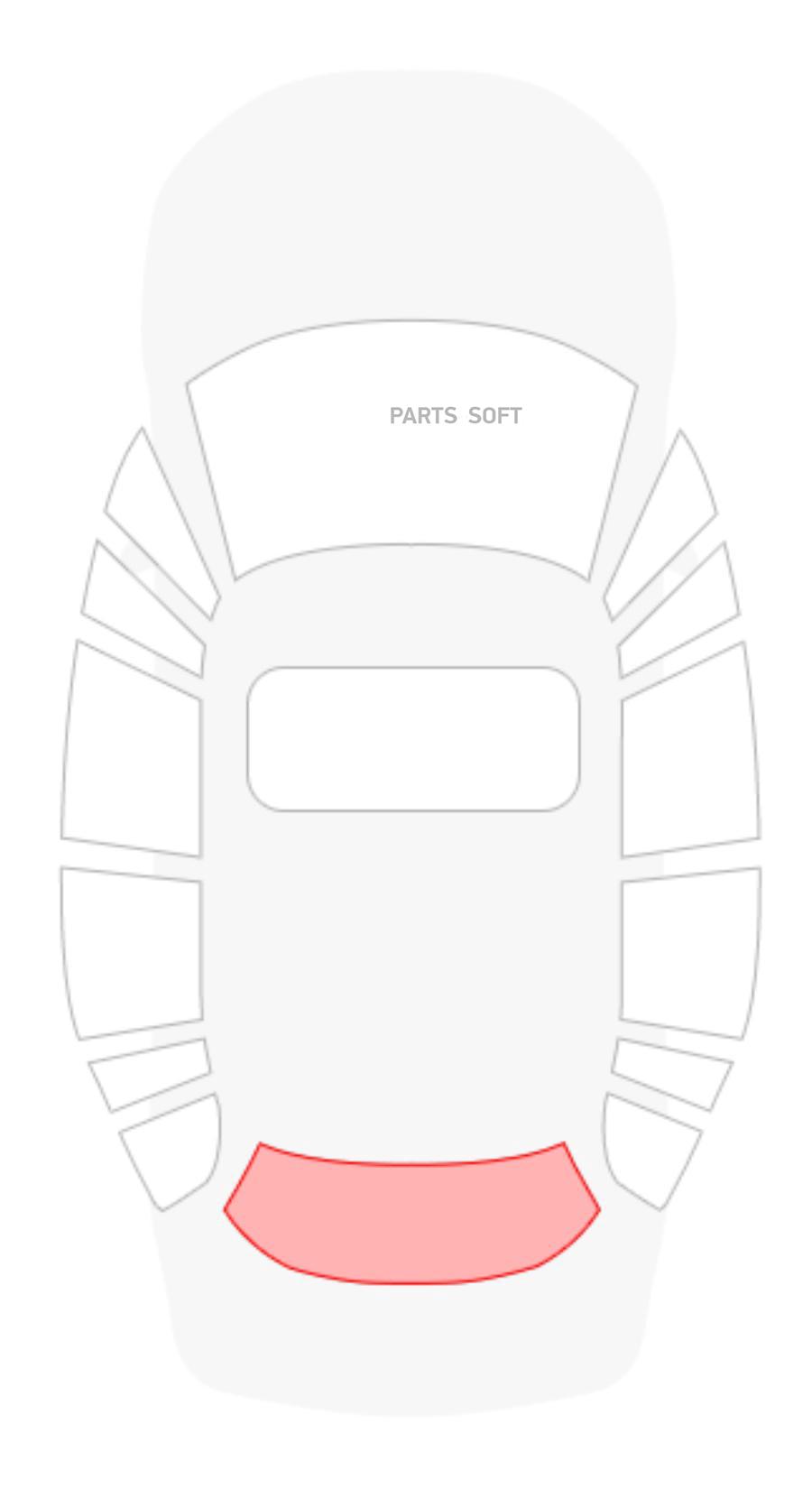 Стекло Ford Fiesta Mk5 3D Hbk Заднее Эо С Отверстием Mk5 2002-08 Шелк Отверстие 1185X511 100049351578