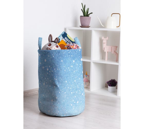 

Корзина для игрушек JoyArty 35x50 см toba_378456_M, Голубой