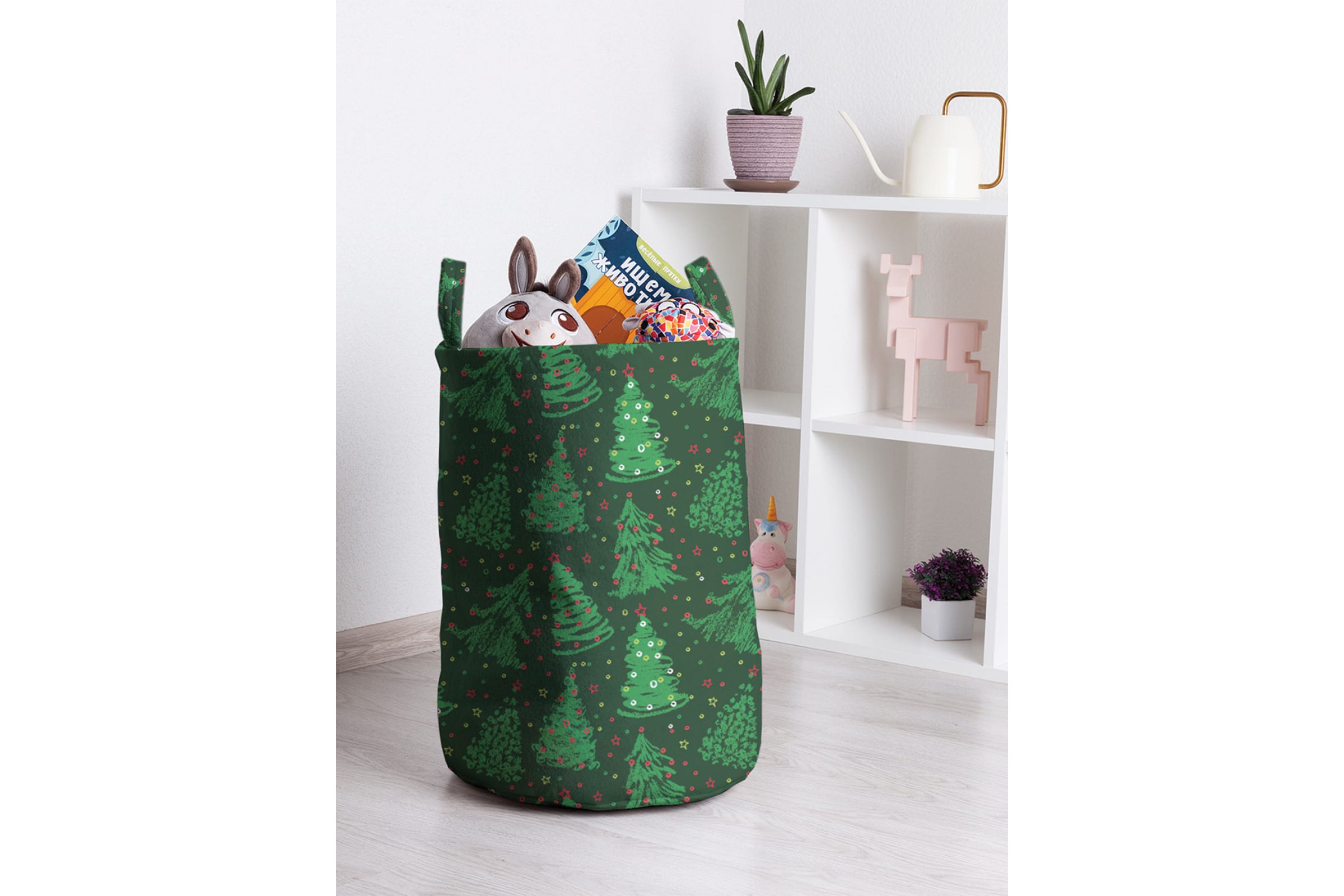 

Корзина для игрушек JoyArty 35x50 см toba_378416_M, Зеленый