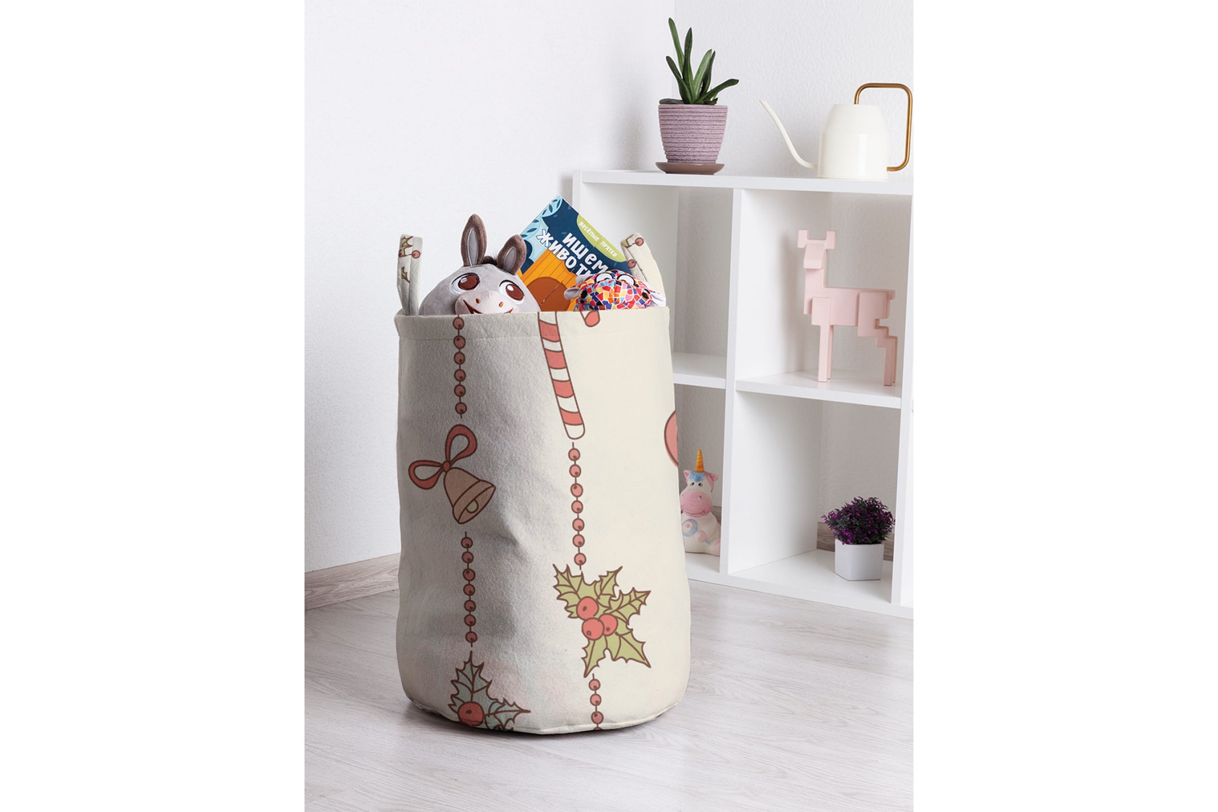 

Корзина для игрушек JoyArty 35x50 см toba_185479_M, Белый
