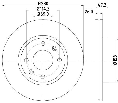 

Тормозной диск NISSHINBO ND6010K