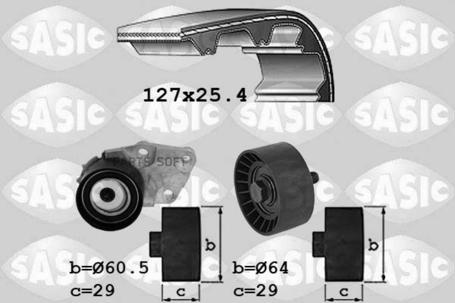 

SASIC Комплект ГРМ 1756075, 1756075