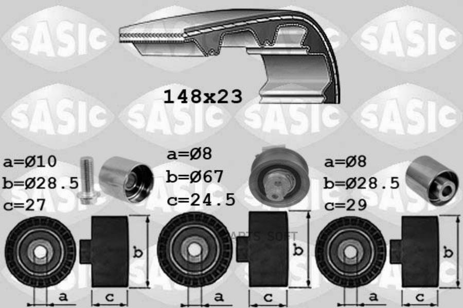 

SASIC Комплект ГРМ 1756074, 1756074