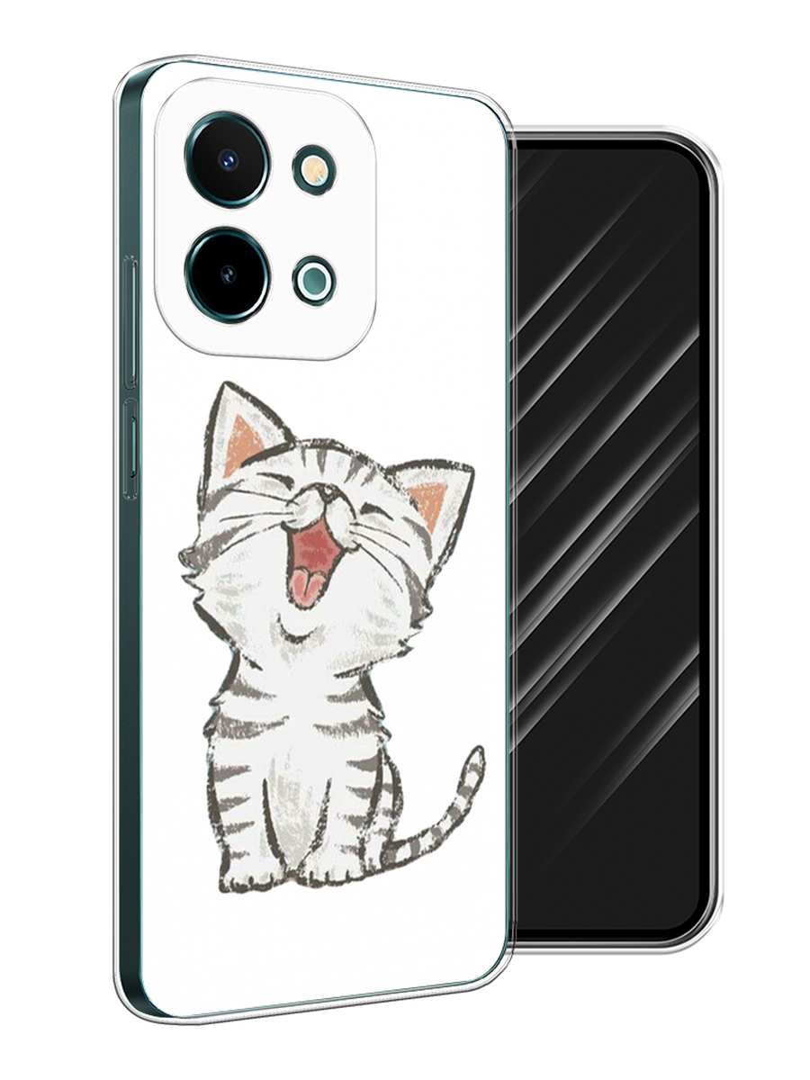 

Чехол Awog на Vivo Y28 4G "Котенок рисованный", Серый;белый, 2611650-1