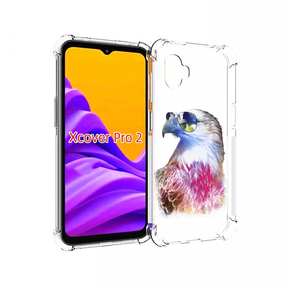 

Чехол MyPads Орел в очках для Samsung Galaxy Xcover Pro 2, Прозрачный, Tocco