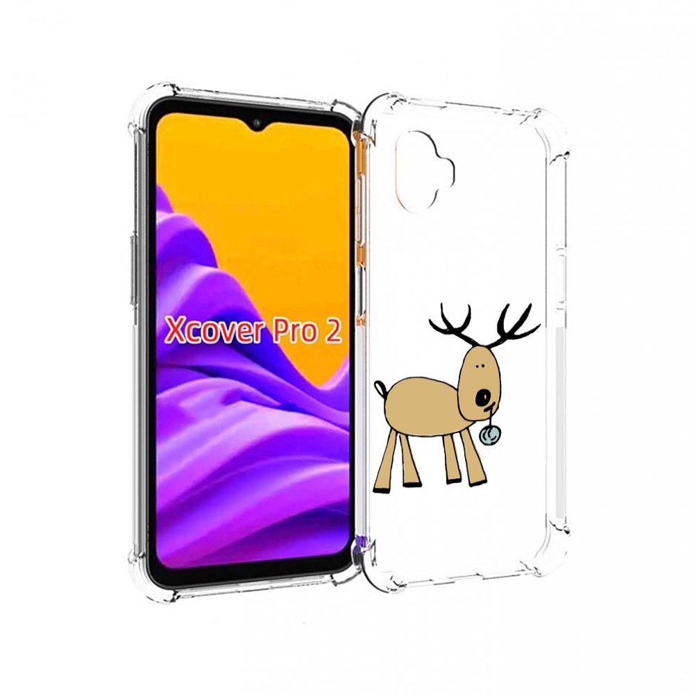 

Чехол MyPads Олень с шариком для Samsung Galaxy Xcover Pro 2, Прозрачный, Tocco