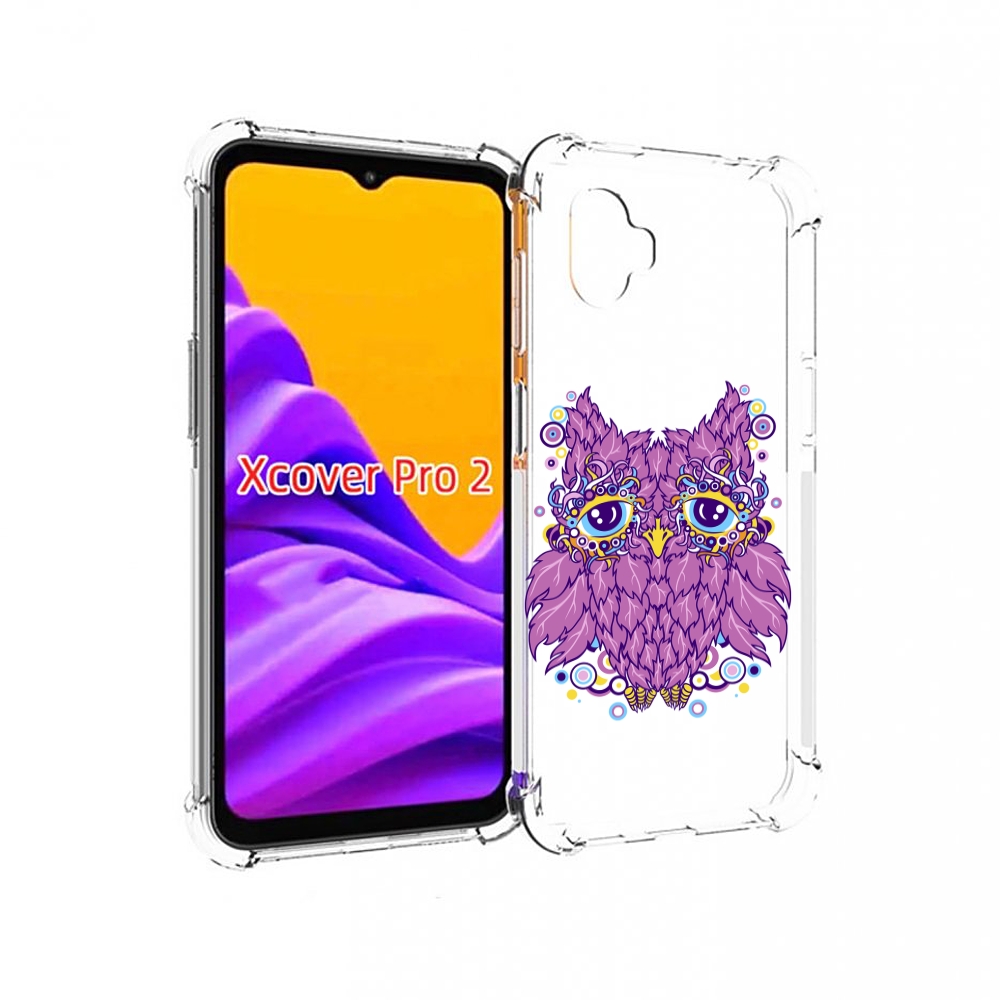 Чехол MyPads Розовая сова для Samsung Galaxy Xcover Pro 2