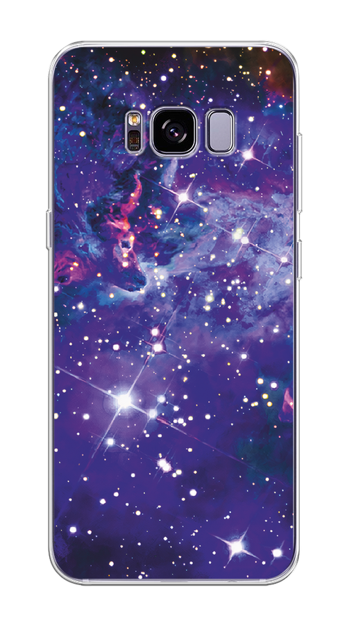 

Чехол Awog на Samsung Galaxy S8 + "Яркая галактика", Фиолетовый, 24850-4
