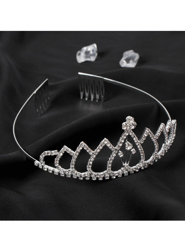 

Диадема для волос "Аделина" сердечки (Цв: Серебряный ), SL5365383