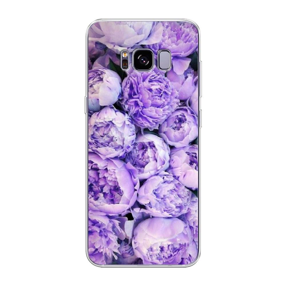 

Чехол Awog на Samsung Galaxy S8 + "Пионы сиреневые", Фиолетовый;голубой, 24850-8
