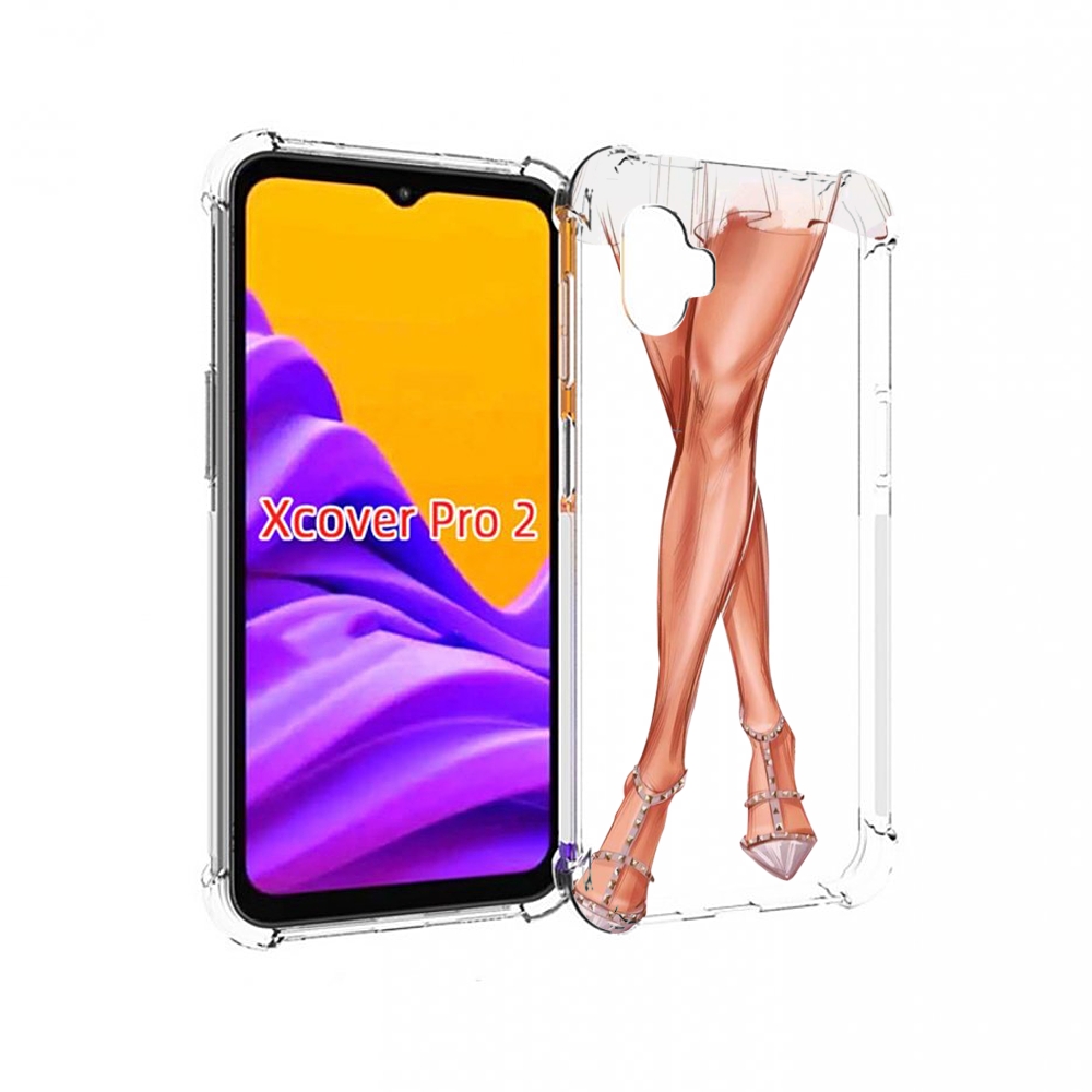 

Чехол MyPads Ножки для Samsung Galaxy Xcover Pro 2, Прозрачный, Tocco