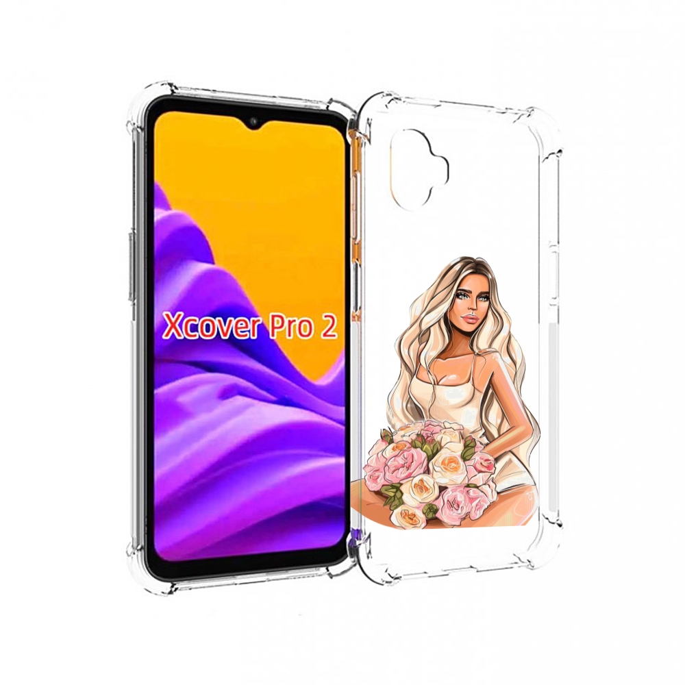 

Чехол MyPads Нежная-девушка женский для Samsung Galaxy Xcover Pro 2, Прозрачный, Tocco