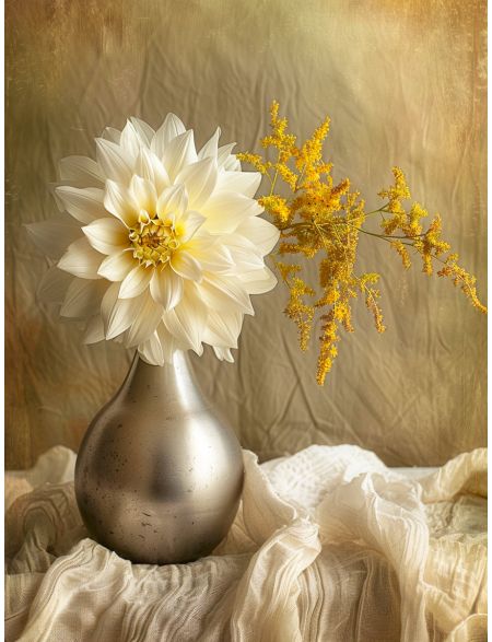 

Алмазная мозаика на подрамнике Георгин, 40x30 см, 50 цветов, 87389, ПРА-902
