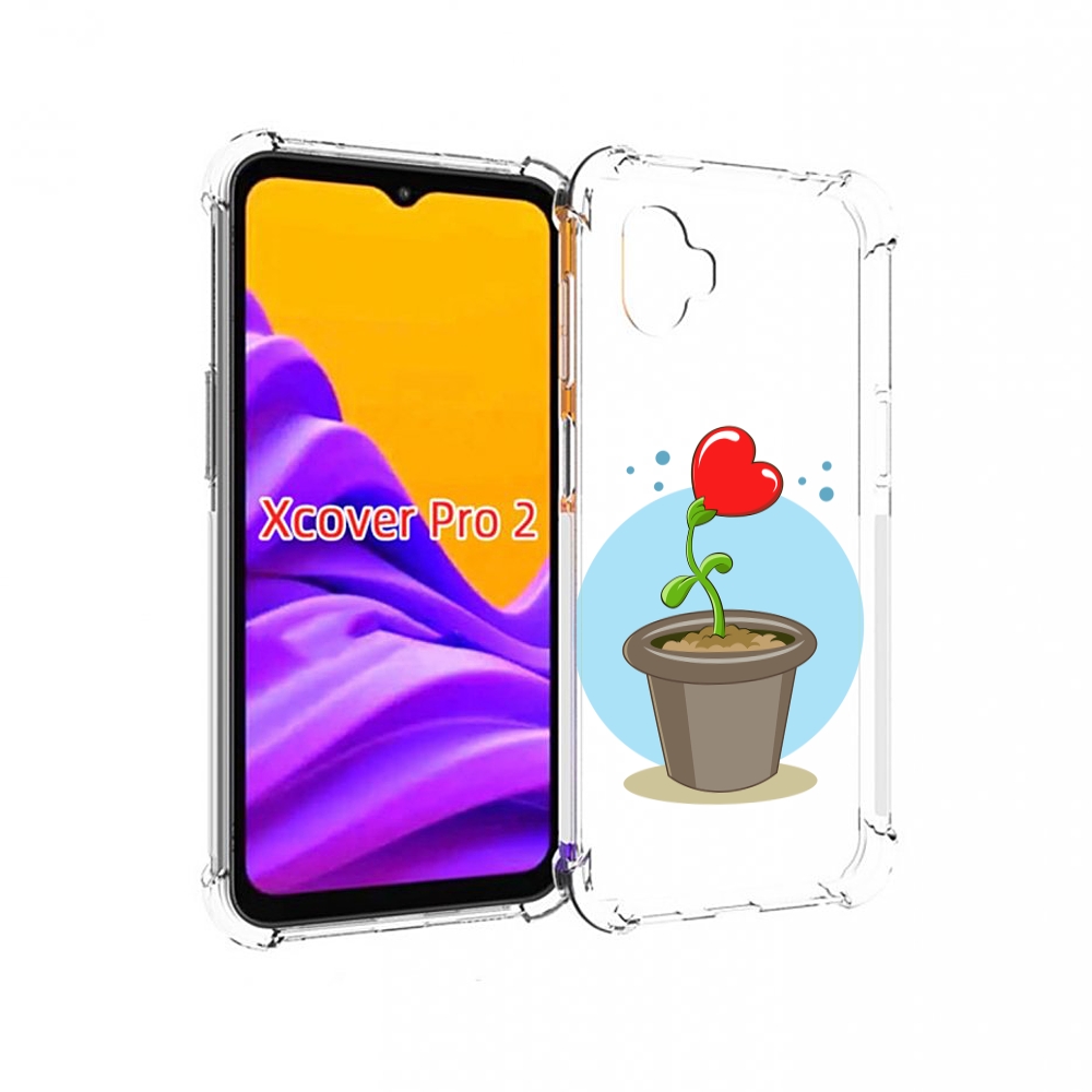 

Чехол MyPads Растение любви 14 февраля для Samsung Galaxy Xcover Pro 2, Прозрачный, Tocco