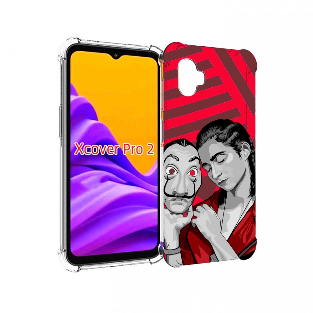 

Чехол MyPads Найроби-бумажного-дома для Samsung Galaxy Xcover Pro 2, Прозрачный, Tocco