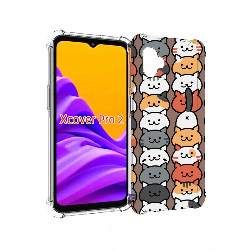 

Чехол MyPads Найди-кота для Samsung Galaxy Xcover Pro 2, Прозрачный, Tocco