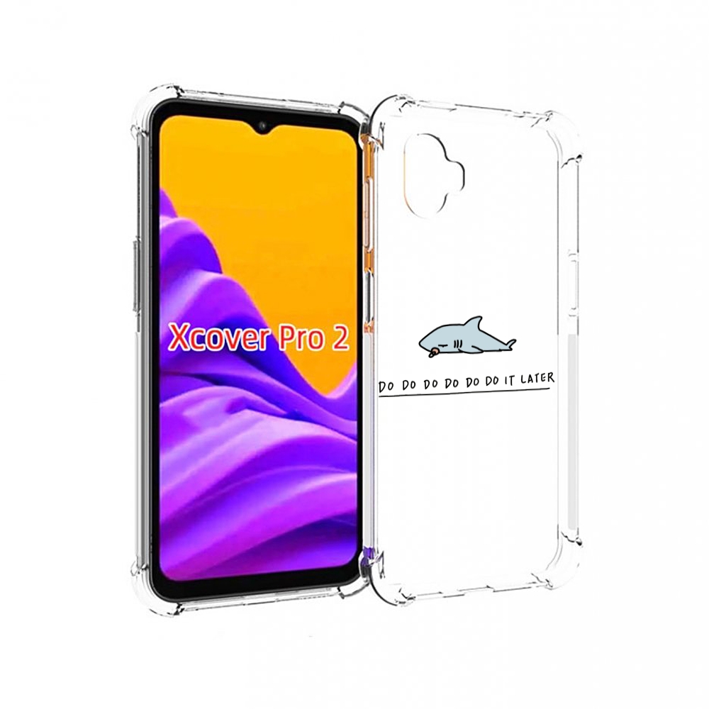 

Чехол MyPads Мини-акула для Samsung Galaxy Xcover Pro 2, Прозрачный, Tocco