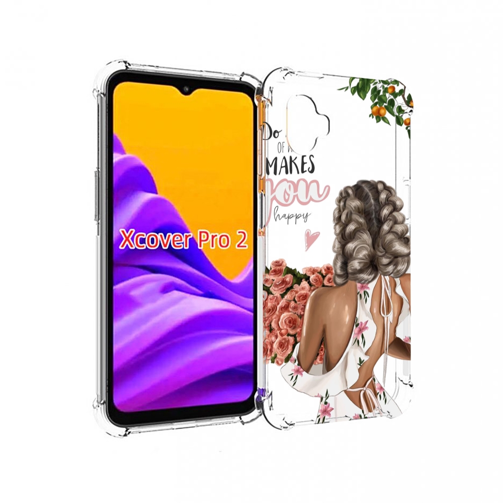 

Чехол MyPads Мелочи-делают-тебя-счастливой для Samsung Galaxy Xcover Pro 2, Прозрачный, Tocco