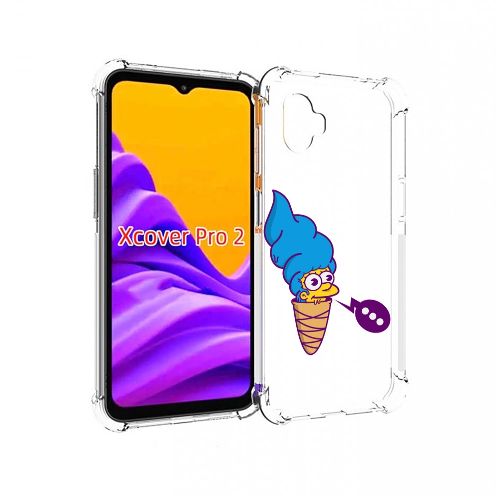 

Чехол MyPads Мардж-рожок для Samsung Galaxy Xcover Pro 2, Прозрачный, Tocco
