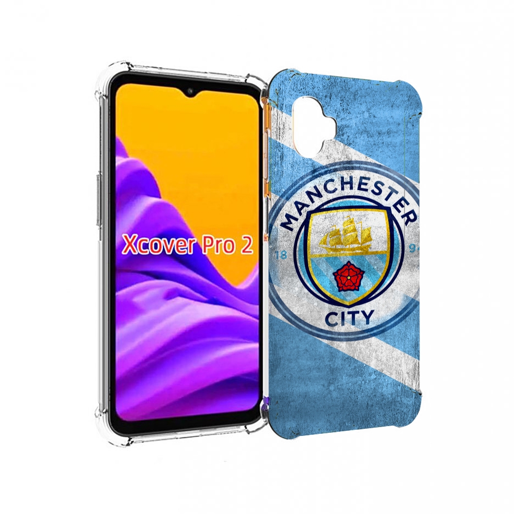 Чехол MyPads Манчестер-сити мужской для Samsung Galaxy Xcover Pro 2