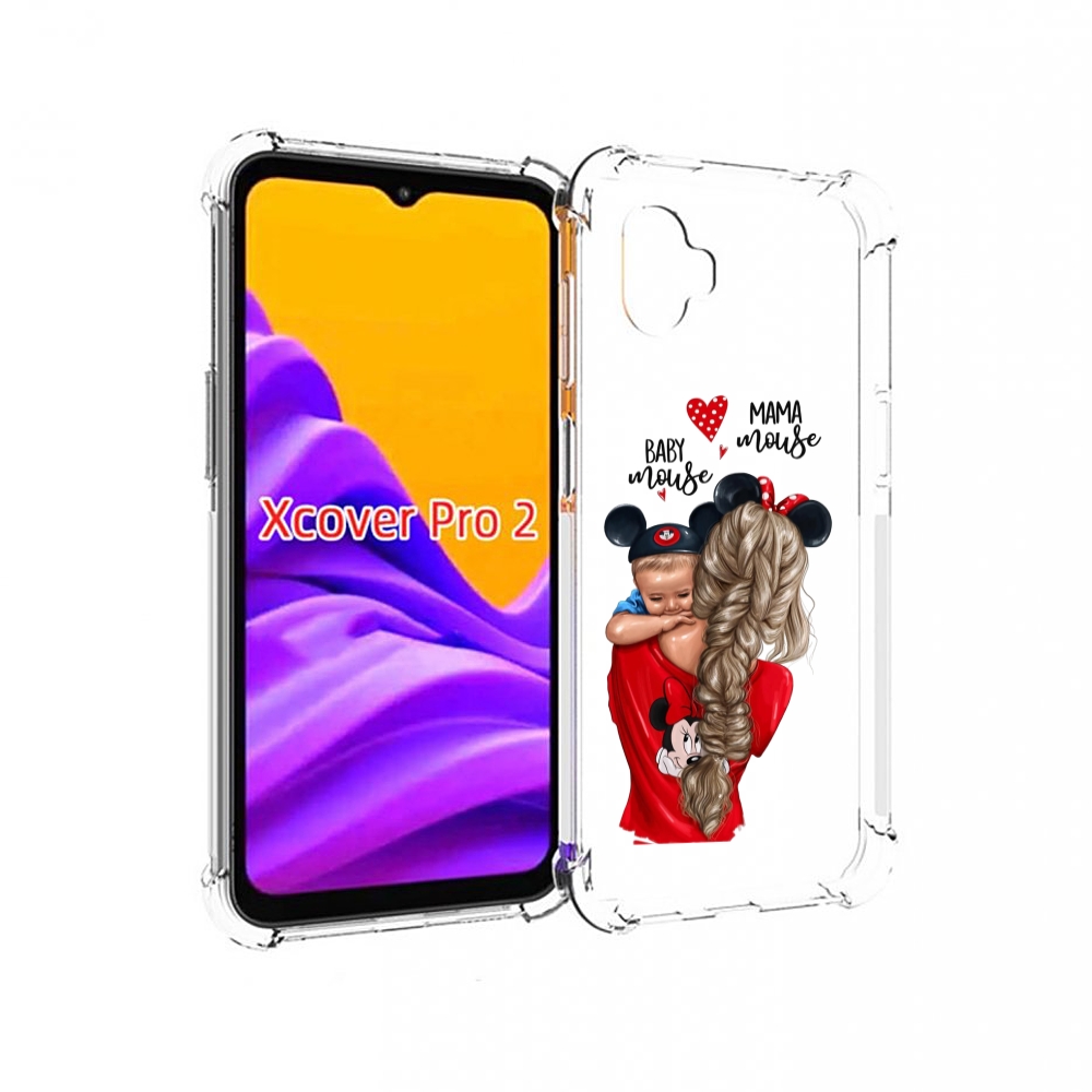 

Чехол MyPads Мама-маус женский для Samsung Galaxy Xcover Pro 2, Прозрачный, Tocco
