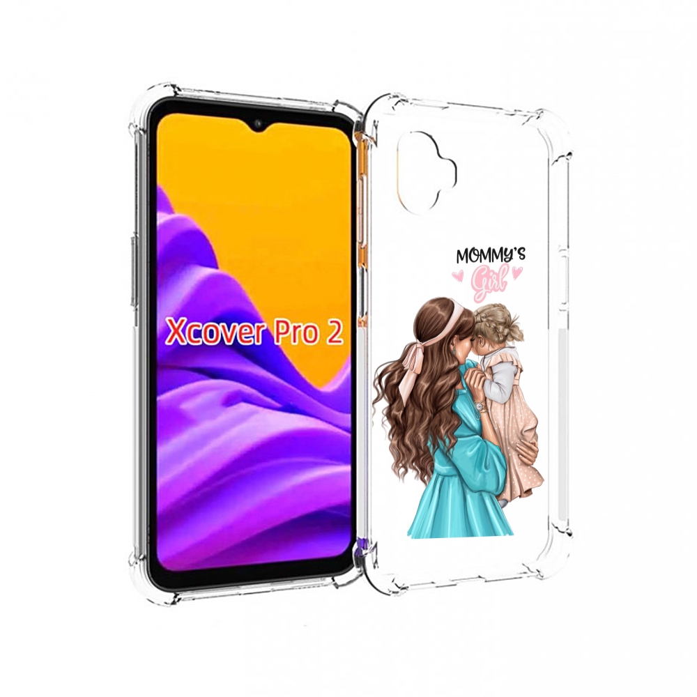 Чехол MyPads Мама-девочки женский для Samsung Galaxy Xcover Pro 2