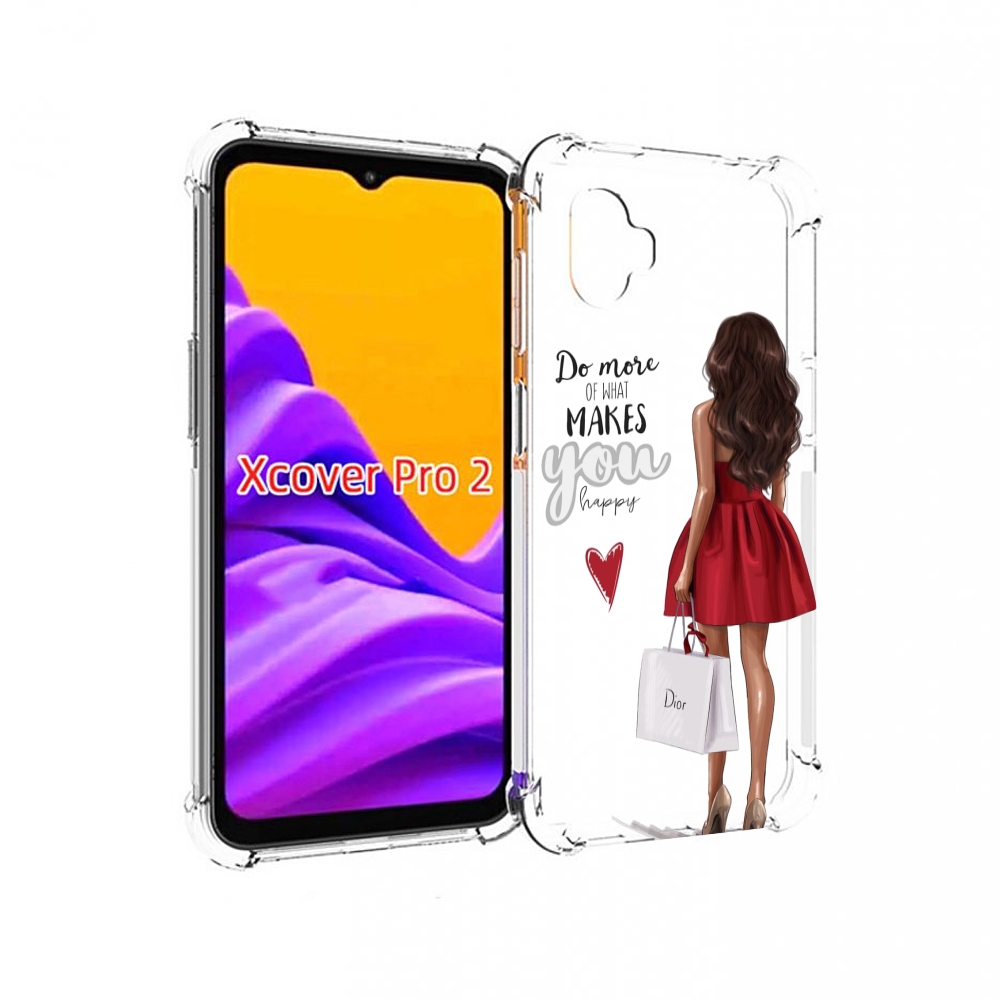 

Чехол MyPads Маленькие-радости женский для Samsung Galaxy Xcover Pro 2, Прозрачный, Tocco