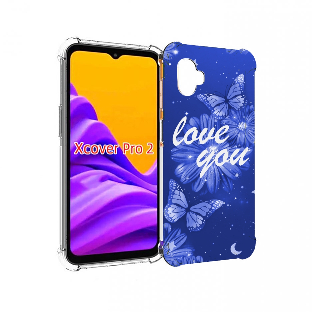 

Чехол MyPads Люблю-тебя-с-бабочками для Samsung Galaxy Xcover Pro 2, Прозрачный, Tocco