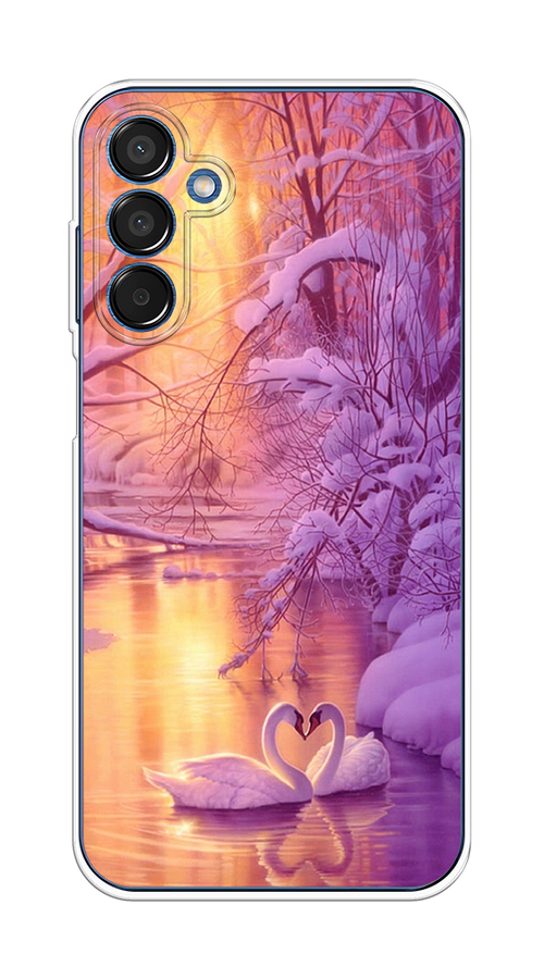

Чехол на Samsung Galaxy M15 5G "Зима 1", Фиолетовый;желтый, 2109550-1