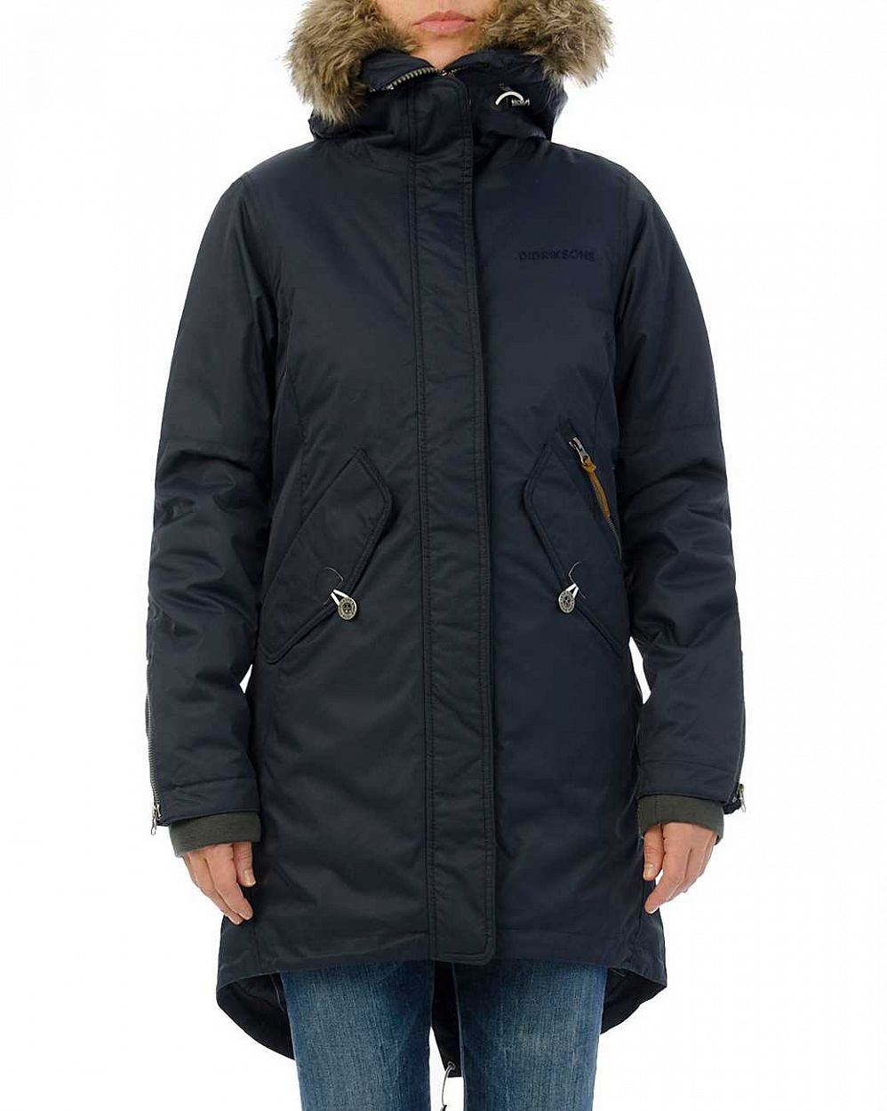 

Парка женская Didriksons Lindsey Parka синяя XS, Lindsey Parka