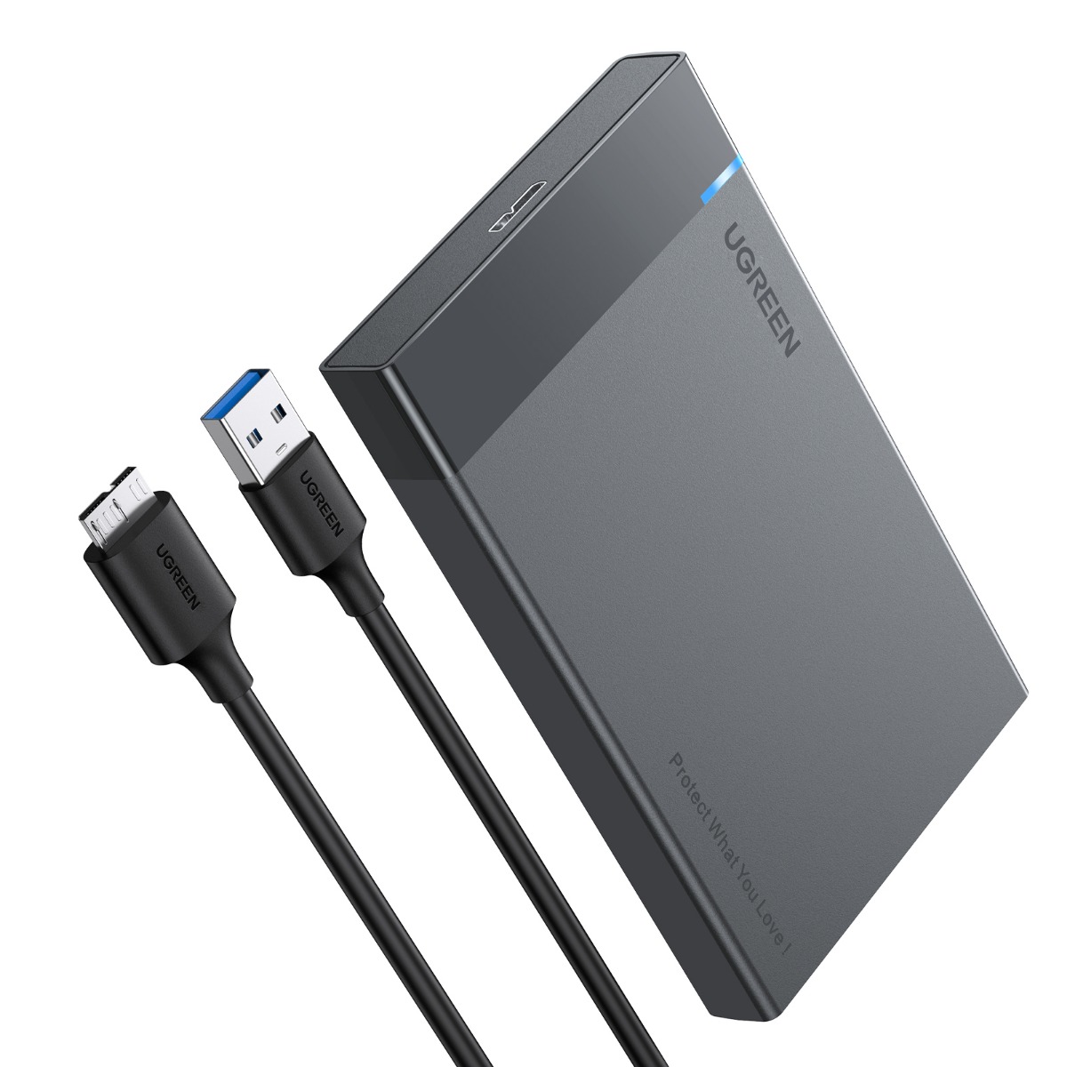 фото Внешний корпус ugreen для hdd/ssd 2.5", usb 3.0, кабель usb c в комплекте (50743)