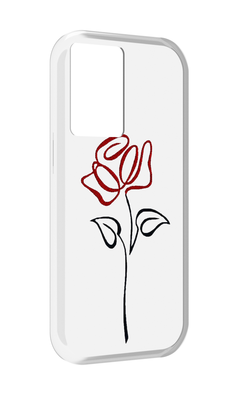 

Чехол MyPads цветок в одну линию для OnePlus Nord N20 SE, Прозрачный, Tocco