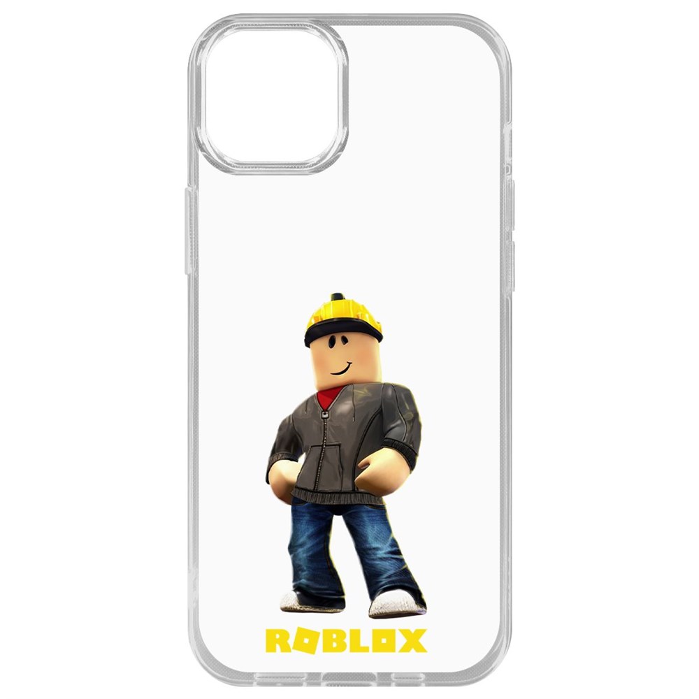 

Чехол-накладка Krutoff Clear Case Roblox-Строитель для iPhone 15 Plus, Прозрачный