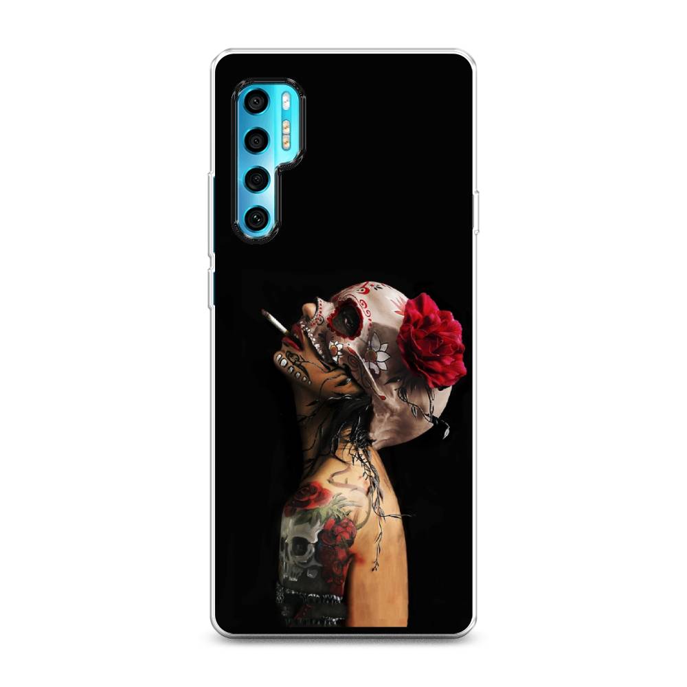 

Чехол Awog на TCL 20 Pro 5G "Девушка с черепом", Разноцветный, 290850-9