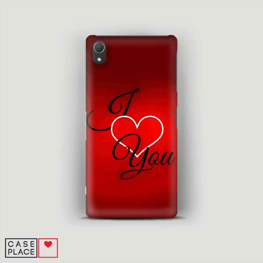 

Пластиковый чехол "I love you 3" на Sony Xperia Z2