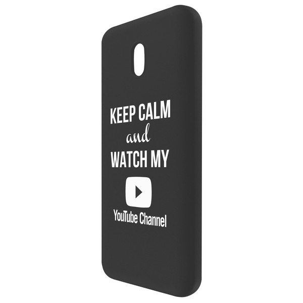 фото Чехол-накладка krutoff silicone case youtube для xiaomi redmi 8a (черный)