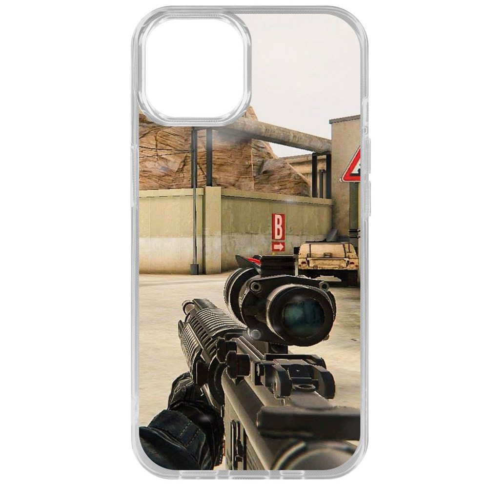 

Чехол-накладка Krutoff Clear Case Cтандофф 2 (Standoff 2) - Оптика для iPhone 15, Прозрачный