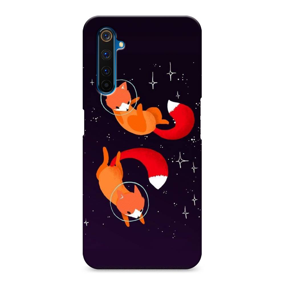 

Пластиковый чехол "Лисы космонавты" на Realme 6 Pro, 252820-3