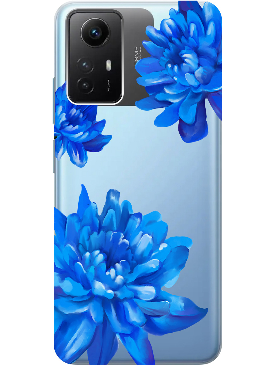 

Силиконовый чехол на Xiaomi Redmi Note 12s "Amazing Asters", Прозрачный;голубой, 20001468