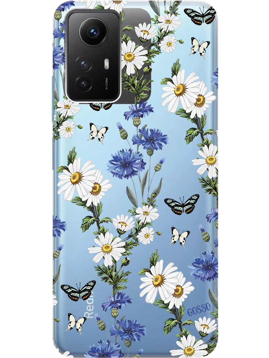 

Силиконовый чехол на Xiaomi Redmi Note 12s "Hello, Camomiles", Прозрачный;голубой;зеленый, 20001468