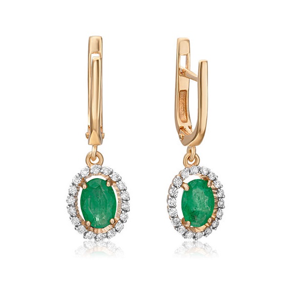 

Серьги из красного золота с бриллиантом PLATINA jewelry 02-0719-00-106-1110-30, 02-0719-00-106-1110-30