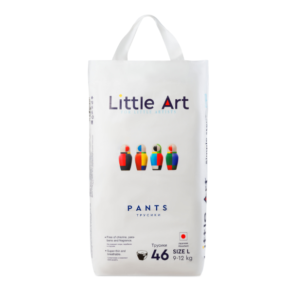 фото Детские трусики-подгузники little art размер l, 9-12 кг, cp-l46