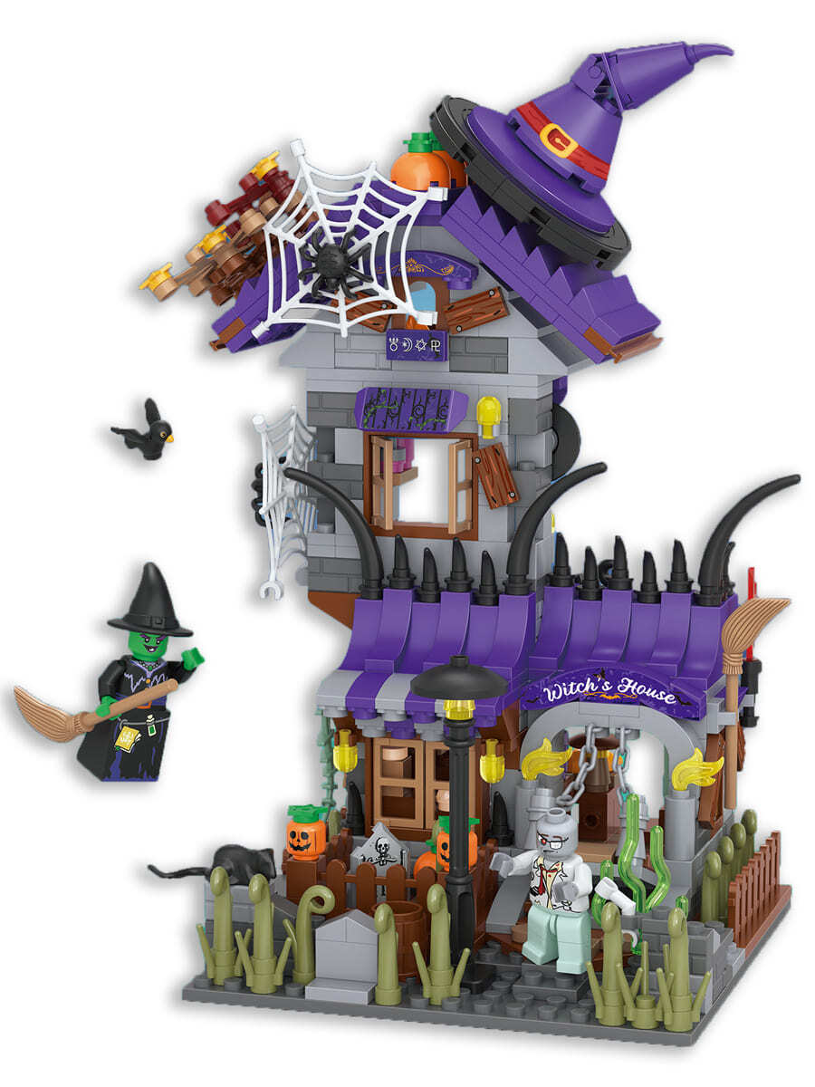 

Конструктор Loz mini Дом ведьм 712 деталей NO. 1250 House of Witches