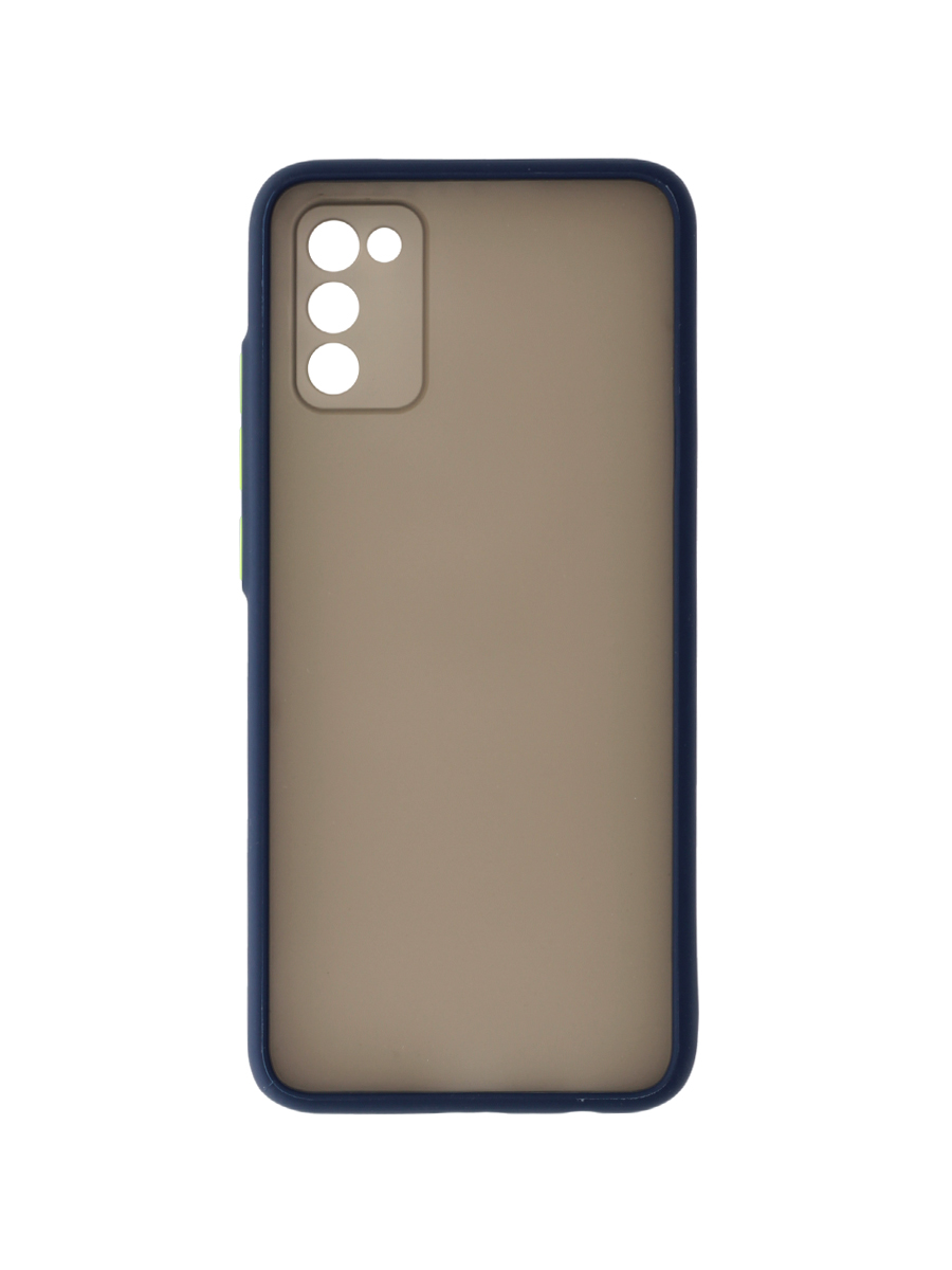 фото Чехол zibelino samsung a02s (a025) (синяя окантовка)