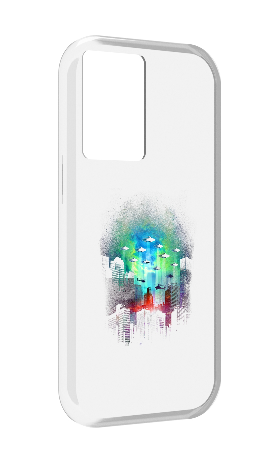 

Чехол MyPads город в свечении для OnePlus Nord N20 SE, Прозрачный, Tocco