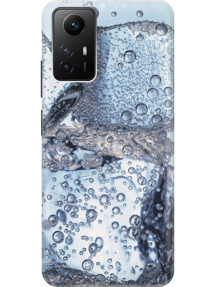 

Силиконовый чехол на Xiaomi Redmi Note 12s "Лед и пузырьки", Белый;голубой, 20001468